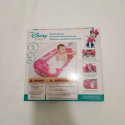 Baby Infant Toddler Disney Minnie Mouse Inflatable Bath Tub