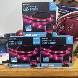 Merkury Smart Wifi LED Strip, 9.8 Feet Length. Brand New.