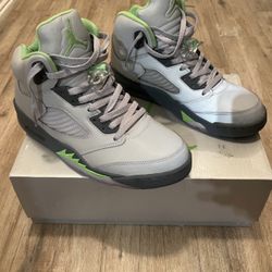Jordan 5s Green Beans