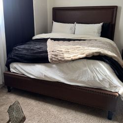 Queen Leather Bed Frame