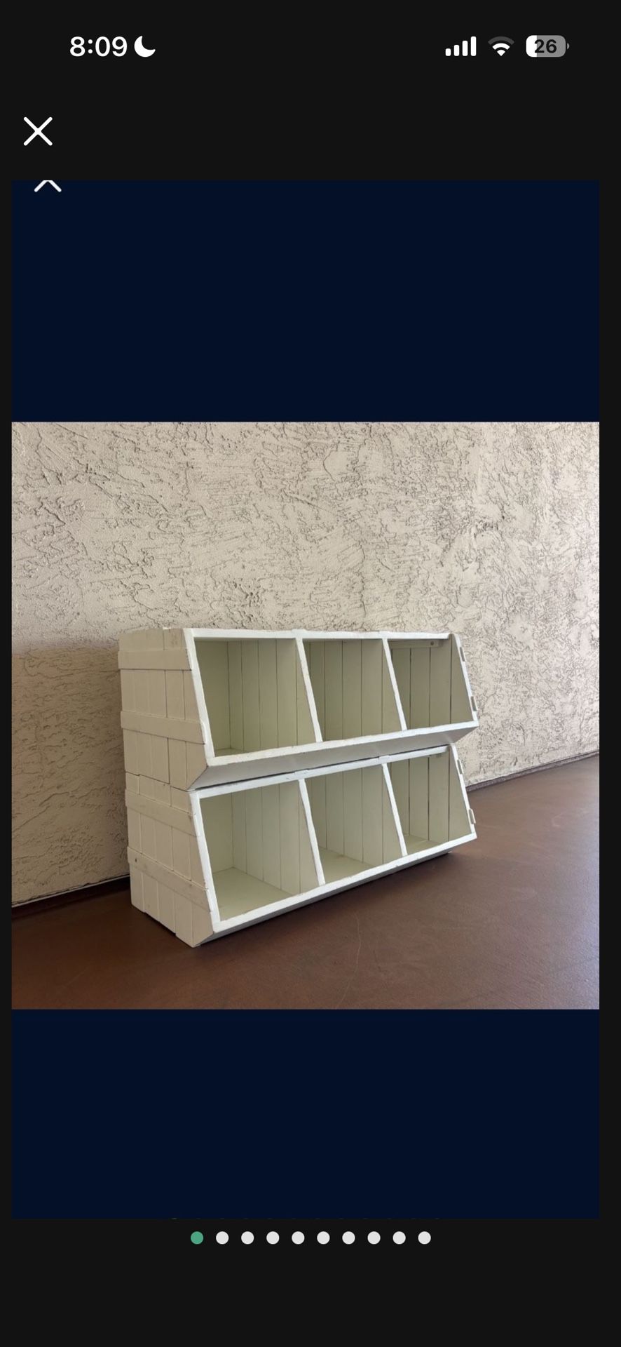 Set Of 2 Heavy Modular Stackable Solid Wood Pottery Barn Cubbies