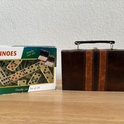 Dominoes Set With Storage Case- New