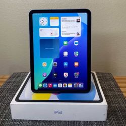 Apple iPad 10th Gen MQ6K3LL/A 10.9” 64GB Wi-Fi + Cellular (Unlocked) Blue in Box