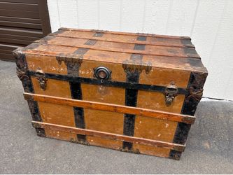 Antique steamer trunk