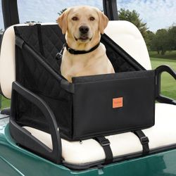 Universal Golf Cart Dog Seat for SmallMedium Dogs and Cats Rigid Frame Black