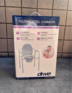 Folding Steel Comode