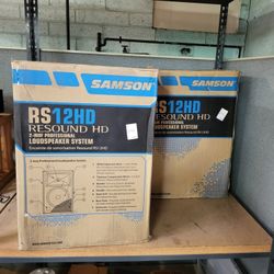 Samson 2-way Pro Professional Loudspeaker PA Speaker. $199 Each