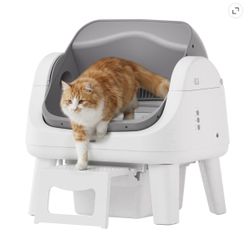 Brand New Automatic Self-Cleaning Cat Litter Box w/ Safety Sensors & Step