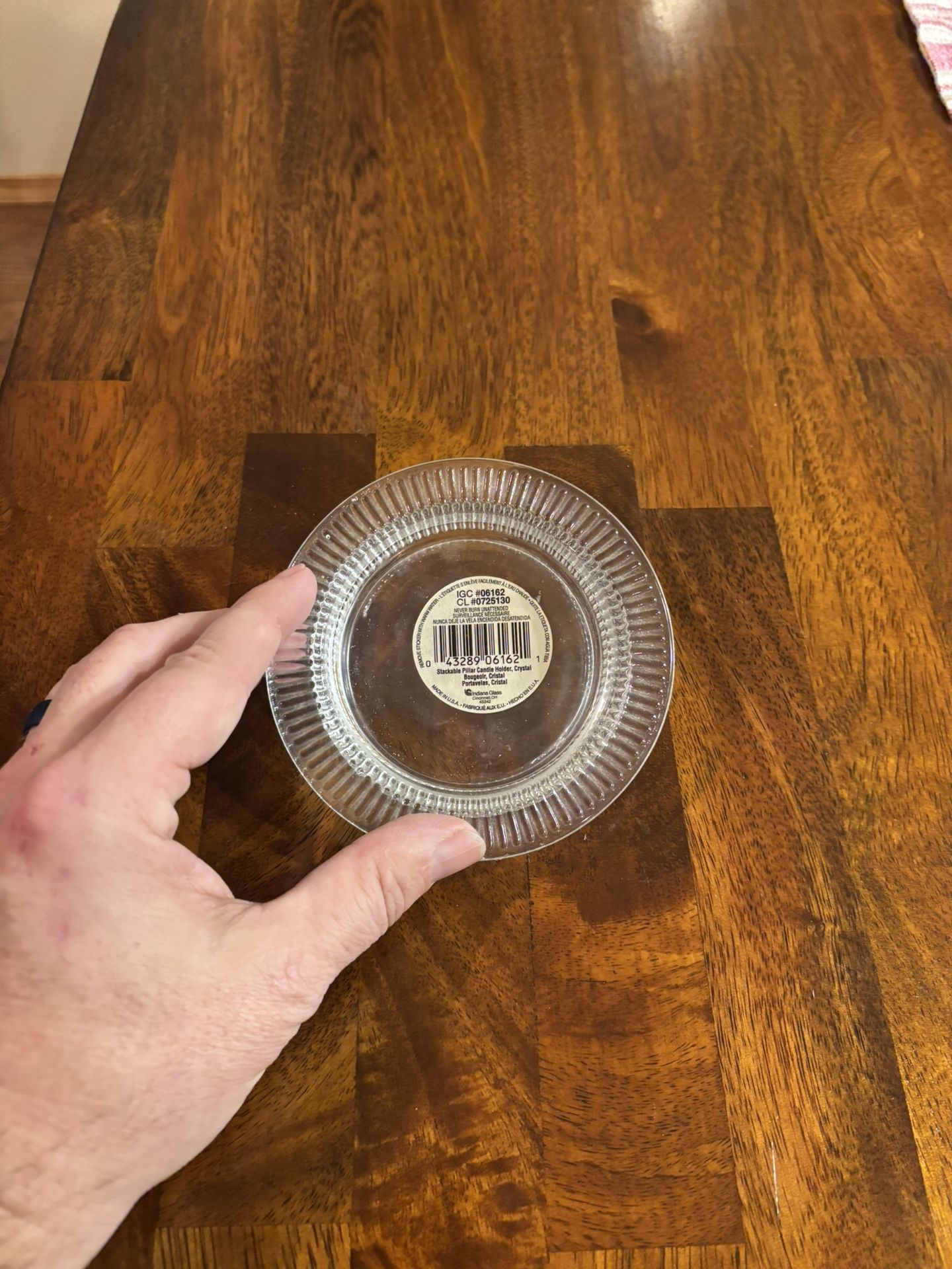 Glass Candle Holder