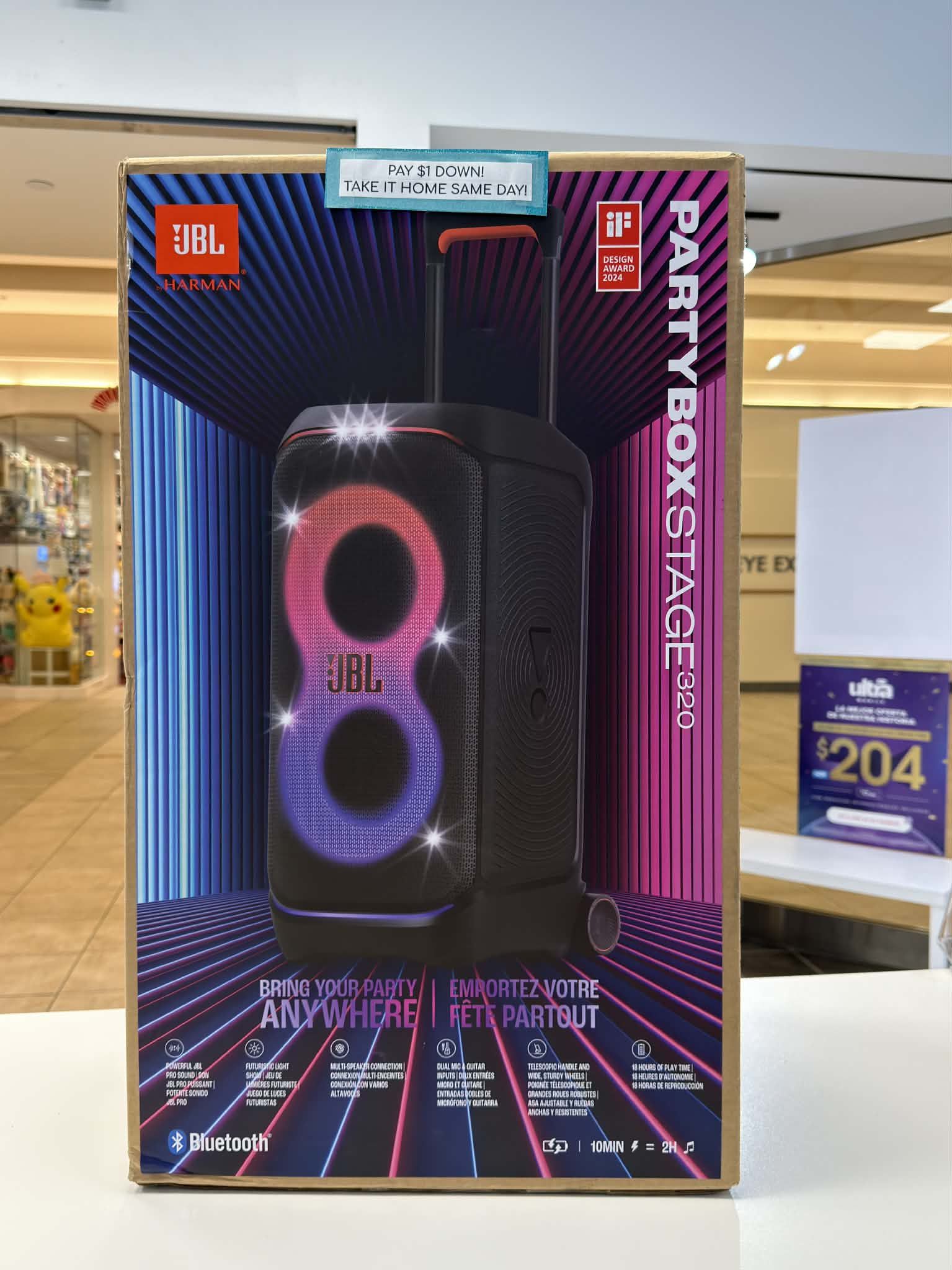 JBL Partybox 320 Bluetooth Speaker (Brand New) - Pay $5 DOWN AVAILABLE - NO CREDIT NEEDED