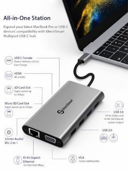 UtechSmart 11-in-1 USB-C Docking Station