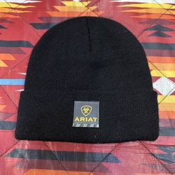 Ariat Beanie Black 100% Acrylic Adult One Size Made In USA