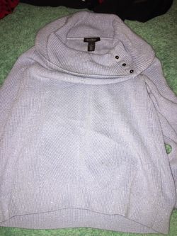 Light blue sparkle turtle neck size Medium