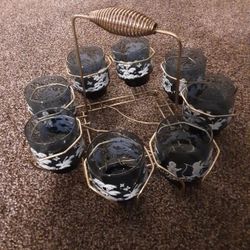 Beautiful Vintage/Antique Glass Service For 8. Great For Parties,  Never Used 