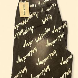 Balenciaga ‘Script’ Denim Jeans