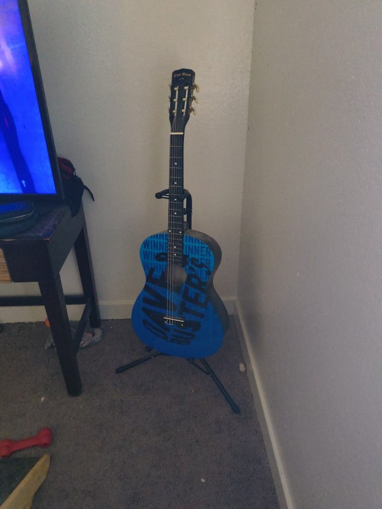 Rare Dave And Busters Acoustic Guitar
