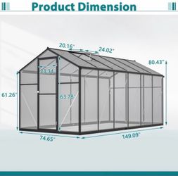 🌱 BRAND NEW 6’ x 12’ GREENHOUSE