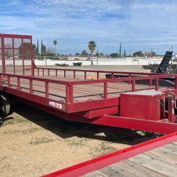 102x24 Deck Over Trailer With Rear Split Ramp Gate 