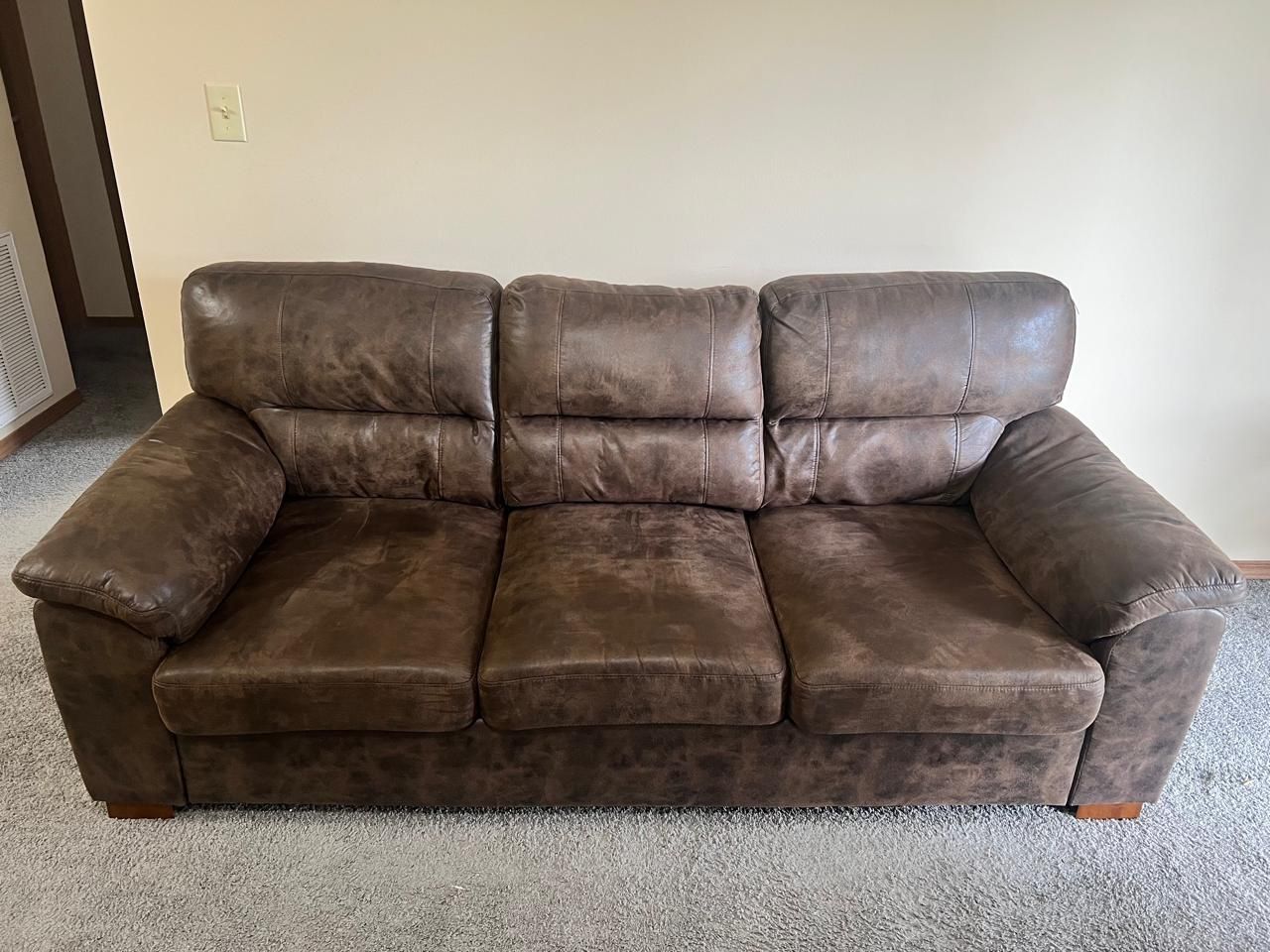3 Seater faux leather Sofa