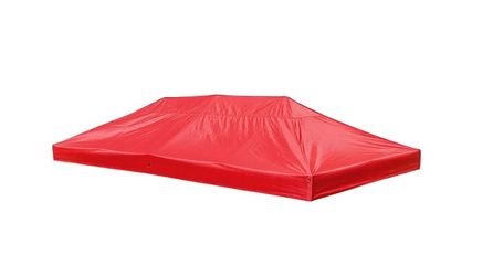 10x20 Ez Pop Up Tent Canopy Top Replacement (9.6'x19') Color: Red - Sun Protections - Father's Day Sale