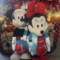 Christmas Minnie And Mickey 