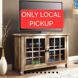 ✨️ better Oxford Square TV Stand for TVs up to 55" Rustic Brown Media Storage w6789