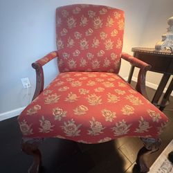 Red Accent Chair 