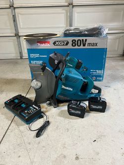 New Makita 80V max (40V max X2) XGT Brushless Cordless 14 in. Power Cutter Kit (8.0Ah)