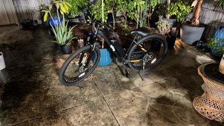 Black Electric Mountain Bike