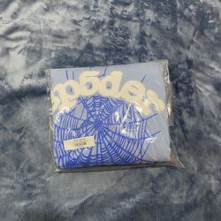 Blue Rhinestone Spider Hoodie