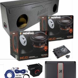 NEW POWERFUL BASS PACKAGE MEMPHIS MOJO 8” Installed FIT SINGLE CAB TRUCKS