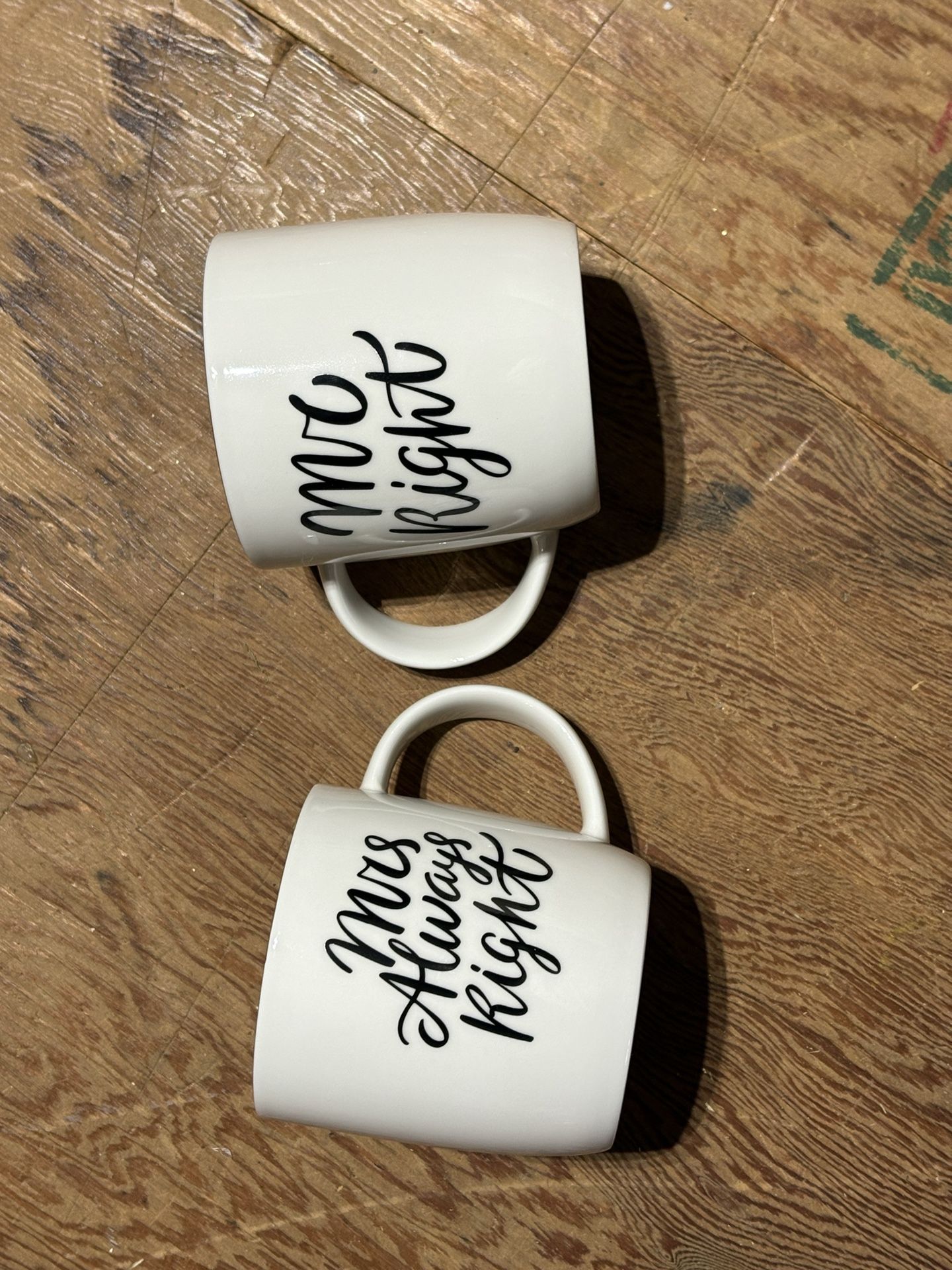 Mr Right & Mrs Always Right Husband And Wife Mugs