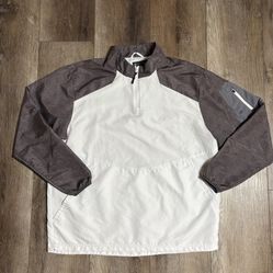 Holloway Men's Golf Windbreaker Carbon Prnt/ Wht XL-Large
