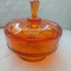 Vintage glass candy dish