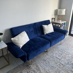 Blue Futon 