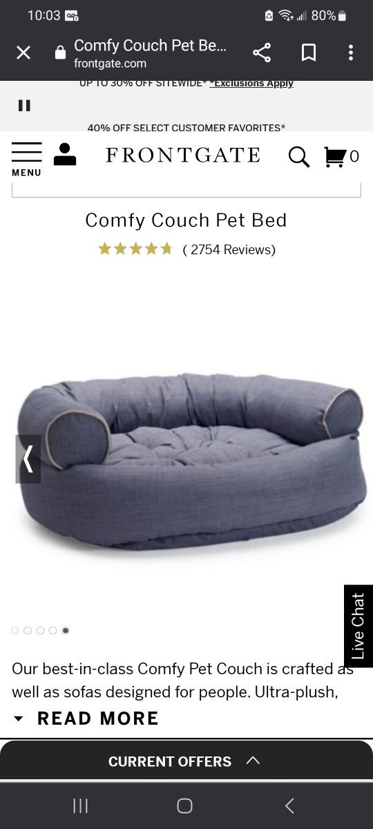 Frontgate Pet Bed for Sale in Long Beach CA OfferUp