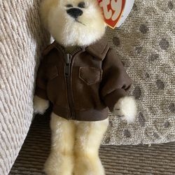 Beanie Baby  BARON With Bomber Jacket