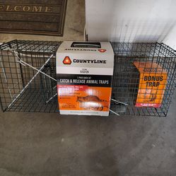 Animal trap set, big and small cage included