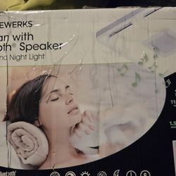 Bathroom fan with built-in Bluetooth speaker