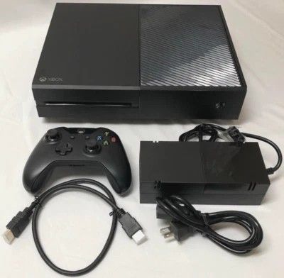 Black Xbox One/ Green Controller Plus Black One