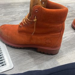 Orange Timberland Boats 