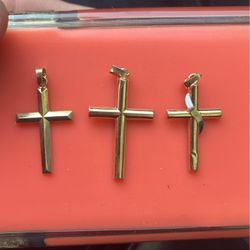 Gold Cross Pendant 14k
