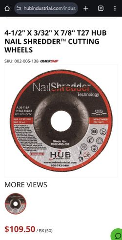 Nail Shredder™ Cutting Wheels