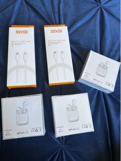 USB cable and headphones