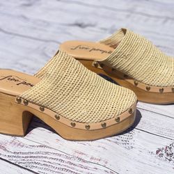Free People Claudia Platform Clog Mules Women’s Size 38 (8)