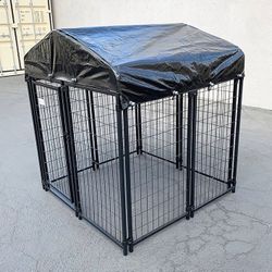(Brand New) $170 Heavy-Duty Kennel with Cover (4 x 4 x 4.5 FT) Dog Cage Crate Pet Playpen