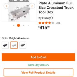 Husky 71” Crossed Tool Box 