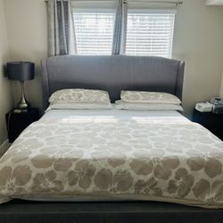 ART VAN King Size Bed Without Matress 