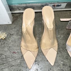 Clear Pointed Heels Size 7