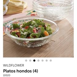 Super Especial Princess House Platos De Cristal